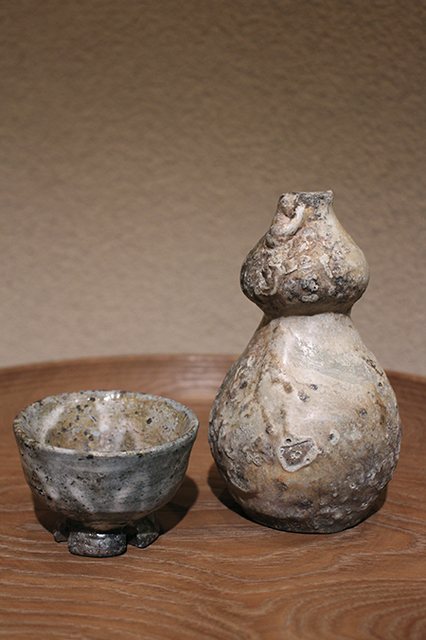 秋の酒器展】丸田宗彦 造 唐津井戸ぐい呑(井戸杯・井戸盃) - 陶芸