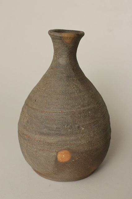 備前焼 金重素山作 窯変徳利